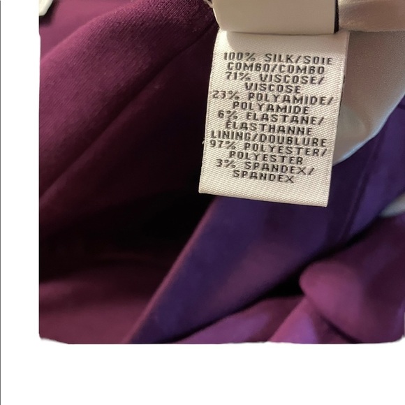 Diane Von Furstenberg Asti Silk Plum Floral Strapless Empire Waist Flowy Dress - Picture 9 of 9